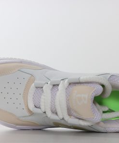 کفش اسپرت زنانه B سفید بنددار با زیره PU سبک و دوخت کامل – رویه فوم قابل شستشو